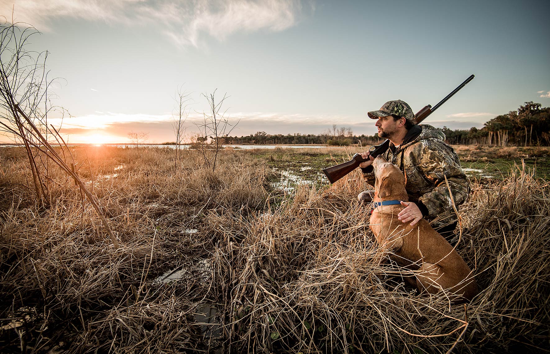 Hunting for Waterfowl with Dog