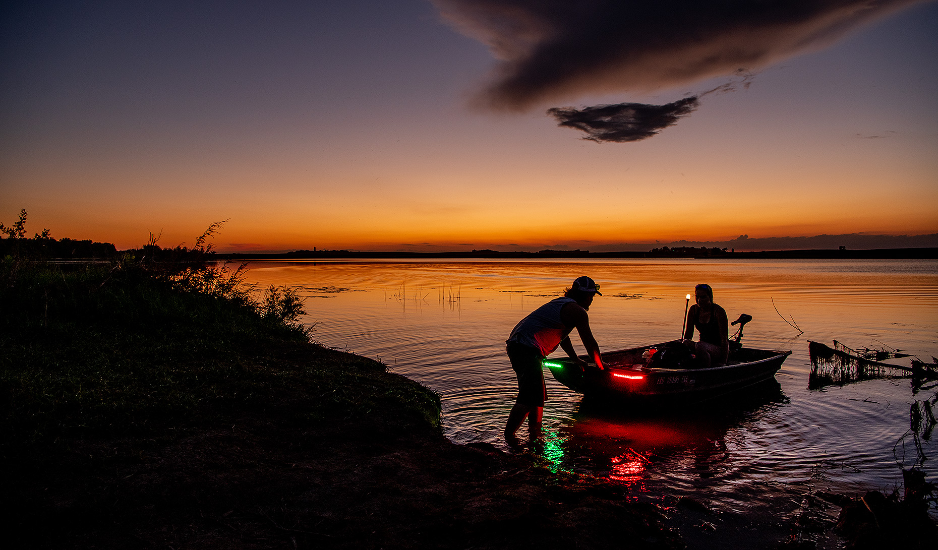 Sunset Fishing Photograph
