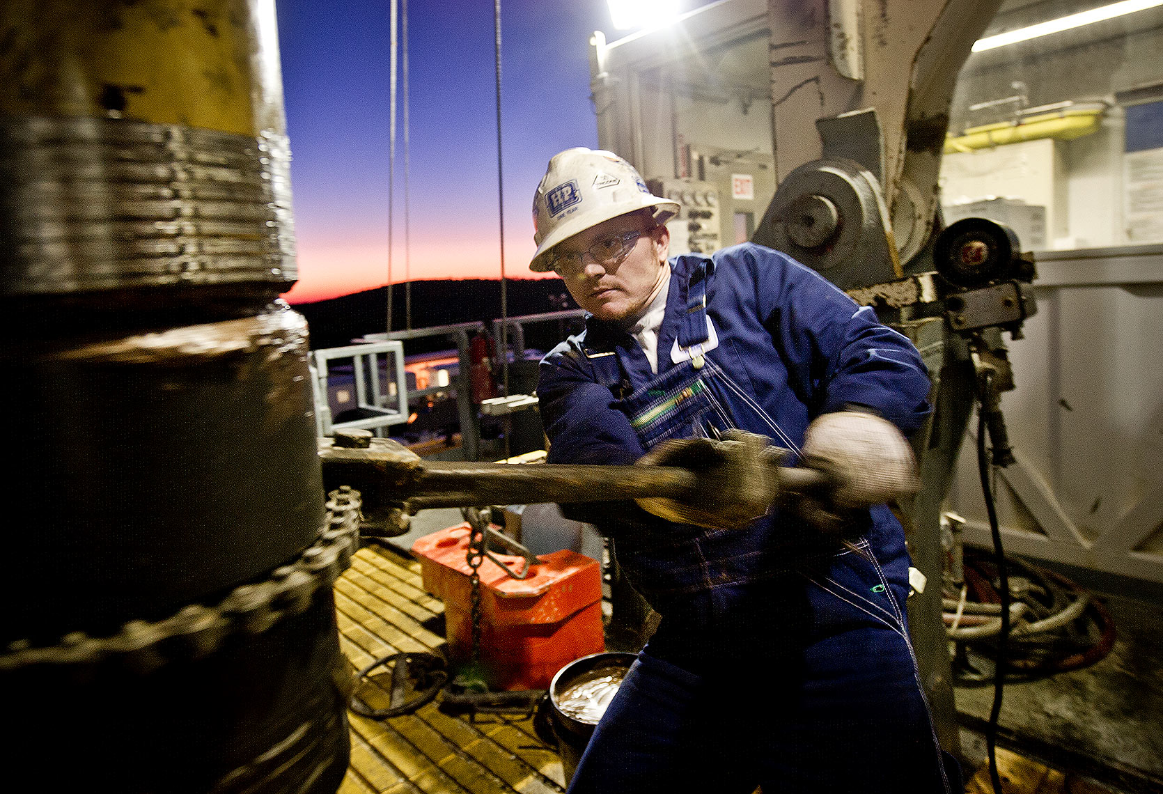 Oil Rig Worker Photograph