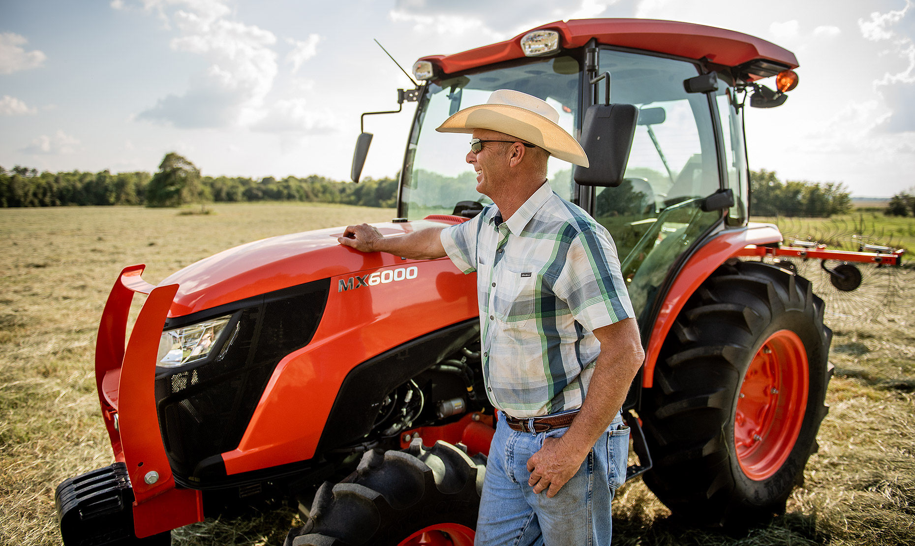 Farmer and Tractor Portrait