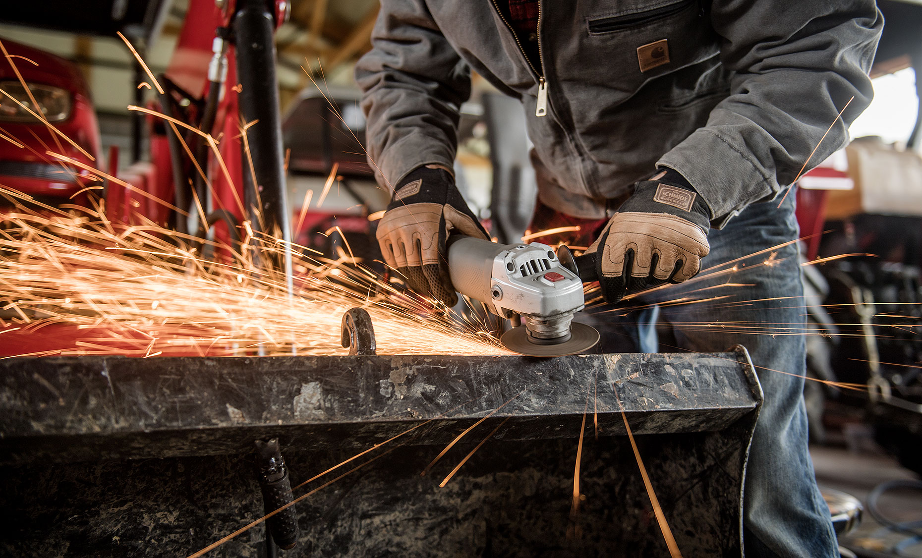 Grinding Metal on the Farm